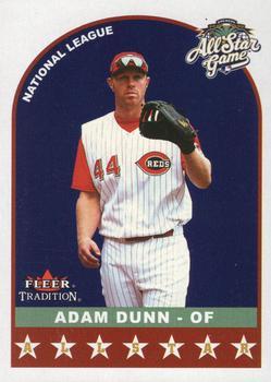 #U344 Adam Dunn - Cincinnati Reds - 2002 Fleer Tradition Update Baseball