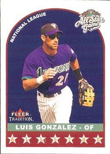 #U346 Luis Gonzalez - Arizona Diamondbacks - 2002 Fleer Tradition Update Baseball