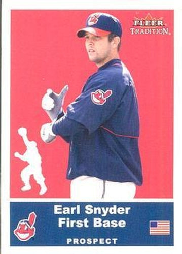 #U34 Earl Snyder - Cleveland Indians - 2002 Fleer Tradition Update Baseball