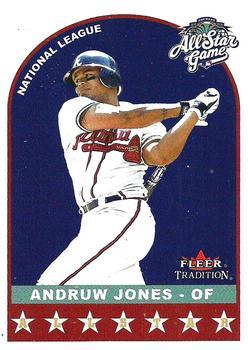 #U357 Andruw Jones - Atlanta Braves - 2002 Fleer Tradition Update Baseball