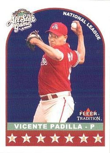 #U358 Vicente Padilla - Philadelphia Phillies - 2002 Fleer Tradition Update Baseball