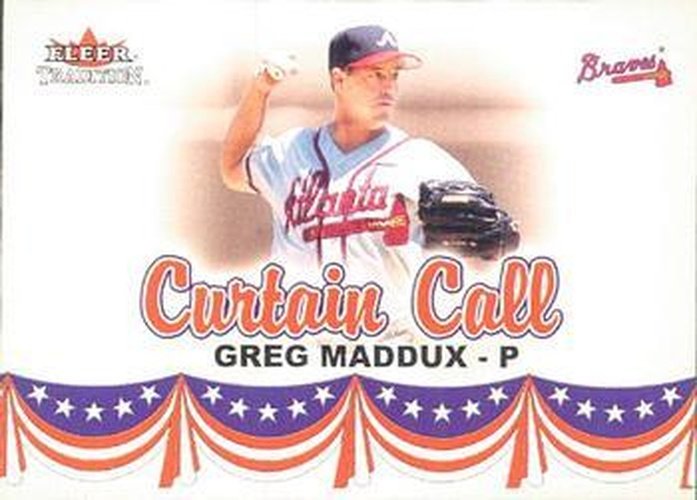 #U367 Greg Maddux - Atlanta Braves - 2002 Fleer Tradition Update Baseball