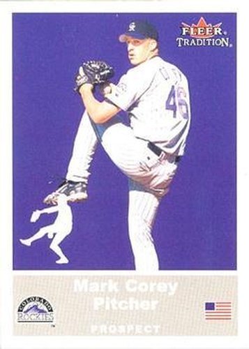 #U42 Mark Corey - Colorado Rockies - 2002 Fleer Tradition Update Baseball
