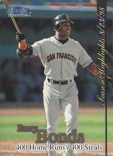 #U4 Barry Bonds - San Francisco Giants - 1998 Fleer Tradition Update Baseball