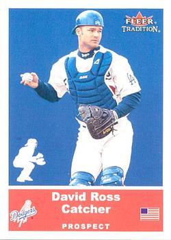 #U53 David Ross - Los Angeles Dodgers - 2002 Fleer Tradition Update Baseball