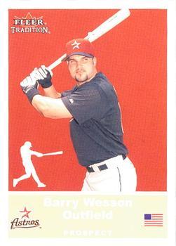 #U56 Barry Wesson - Houston Astros - 2002 Fleer Tradition Update Baseball