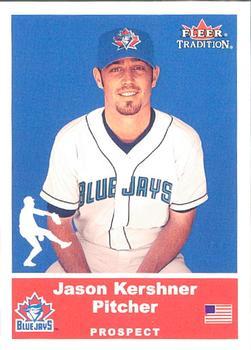 #U75 Jason Kershner - San Diego Padres - 2002 Fleer Tradition Update Baseball
