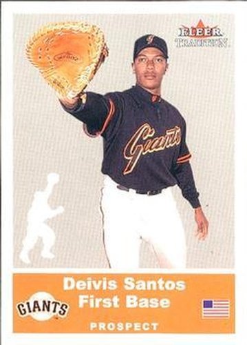 #U7 Deivis Santos - San Francisco Giants - 2002 Fleer Tradition Update Baseball