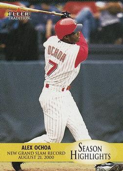 #U8 Alex Ochoa - Cincinnati Reds - 2000 Fleer Tradition Update Baseball