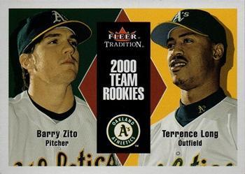 #U92 Barry Zito / Terrence Long - Oakland Athletics - 2000 Fleer Tradition Update Baseball