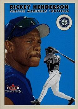 #U95 Rickey Henderson - Seattle Mariners - 2000 Fleer Tradition Update Baseball