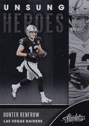#UH-HR Hunter Renfrow - Las Vegas Raiders - 2020 Panini Absolute - Unsung Heroes Football