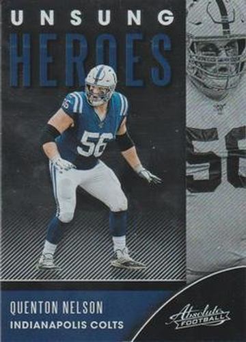#UH-QN Quenton Nelson - Indianapolis Colts - 2020 Panini Absolute - Unsung Heroes Football