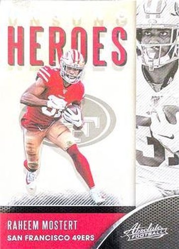 #UH-RM Raheem Mostert - San Francisco 49ers - 2020 Panini Absolute - Unsung Heroes Football