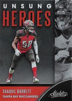 #UH-SB Shaquil Barrett - Tampa Bay Buccaneers - 2020 Panini Absolute - Unsung Heroes Football
