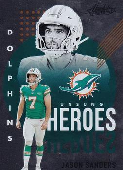 #UH11 Jason Sanders - Miami Dolphins - 2021 Panini Absolute - Unsung Heroes Football