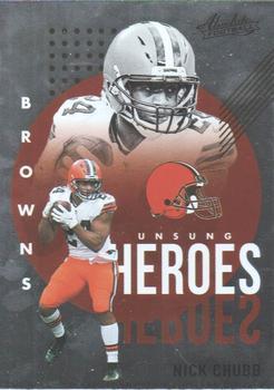 #UH12 Nick Chubb - Cleveland Browns - 2021 Panini Absolute - Unsung Heroes Football