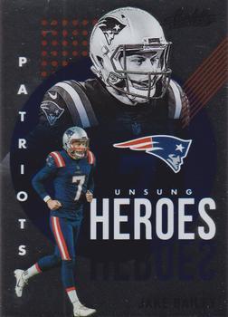 #UH4 Jake Bailey - New England Patriots - 2021 Panini Absolute - Unsung Heroes Football