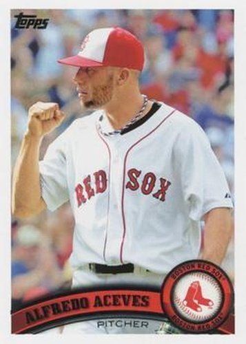 #US122 Alfredo Aceves - Boston Red Sox - 2011 Topps Update Baseball