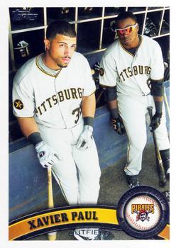 #US124 Xavier Paul - Pittsburgh Pirates - 2011 Topps Update Baseball