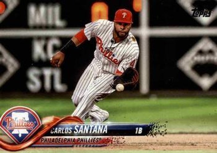 #US125 Carlos Santana - Philadelphia Phillies - 2018 Topps Update Baseball