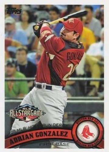 #US126 Adrian Gonzalez - Boston Red Sox - 2011 Topps Update Baseball