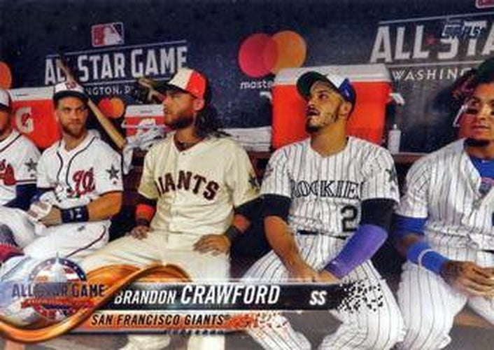 #US132 Brandon Crawford - San Francisco Giants - 2018 Topps Update Baseball