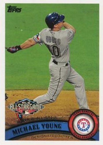 #US138a Michael Young - Texas Rangers - 2011 Topps Update Baseball