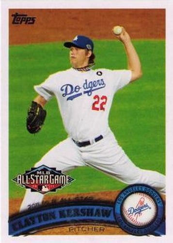#US140a Clayton Kershaw - Los Angeles Dodgers - 2011 Topps Update Baseball
