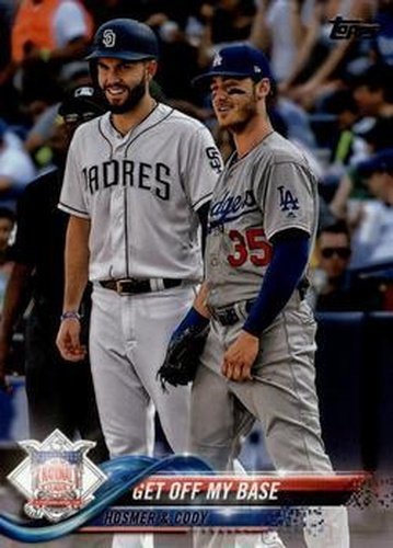 #US150 Get Off My Base Cody Bellinger / Eric Hosmer - Los Angeles Dodgers / San Diego Padres - 2018 Topps Update Baseball