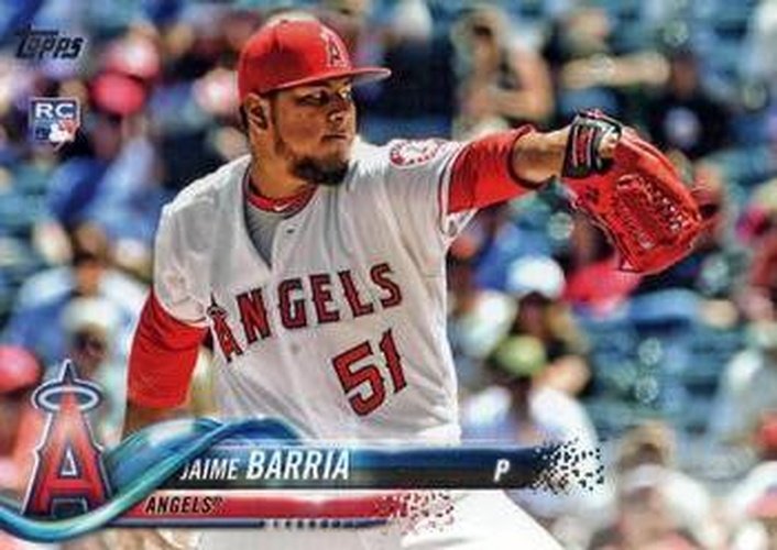 #US154 Jaime Barria - Los Angeles Angels - 2018 Topps Update Baseball