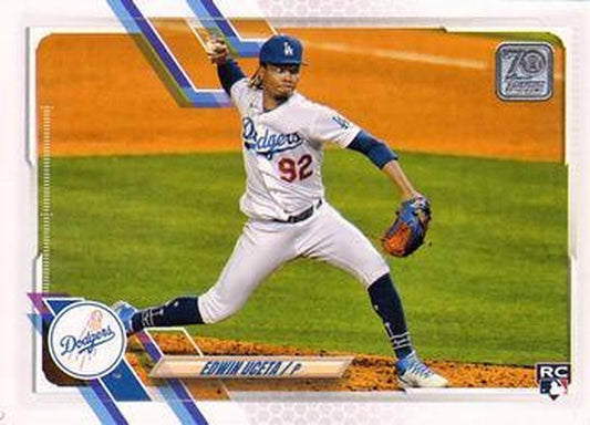#US162 Edwin Uceta - Los Angeles Dodgers - 2021 Topps Update Baseball