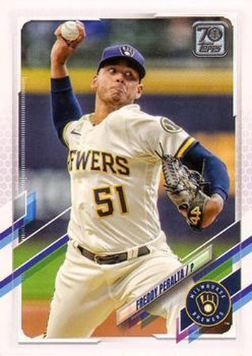 #US165 Freddy Peralta - Milwaukee Brewers - 2021 Topps Update Baseball