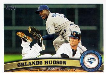 #US185 Orlando Hudson - San Diego Padres - 2011 Topps Update Baseball