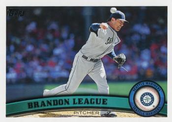 #US197 Brandon League - Seattle Mariners - 2011 Topps Update Baseball