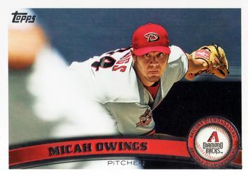 #US199 Micah Owings - Arizona Diamondbacks - 2011 Topps Update Baseball