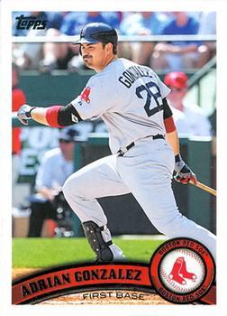#US1 Adrian Gonzalez - Boston Red Sox - 2011 Topps Update Baseball
