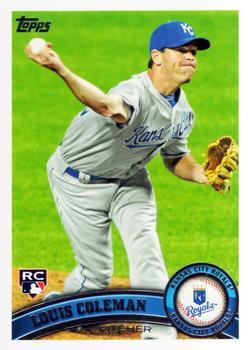 #US213 Louis Coleman - Kansas City Royals - 2011 Topps Update Baseball