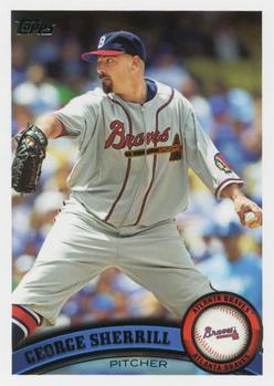 #US219 George Sherrill - Atlanta Braves - 2011 Topps Update Baseball