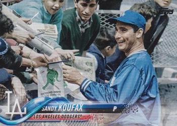 #US21b Sandy Koufax - Los Angeles Dodgers - 2018 Topps Update Baseball