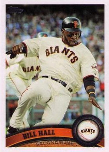 #US224 Bill Hall - San Francisco Giants - 2011 Topps Update Baseball