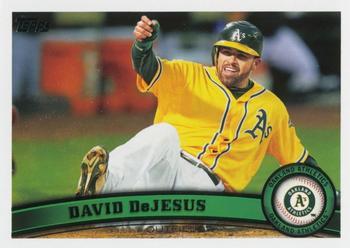 #US225 David DeJesus - Oakland Athletics - 2011 Topps Update Baseball