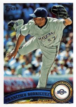 #US244 Francisco Rodriguez - Milwaukee Brewers - 2011 Topps Update Baseball