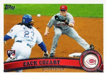 #US247 Zack Cozart - Cincinnati Reds - 2011 Topps Update Baseball