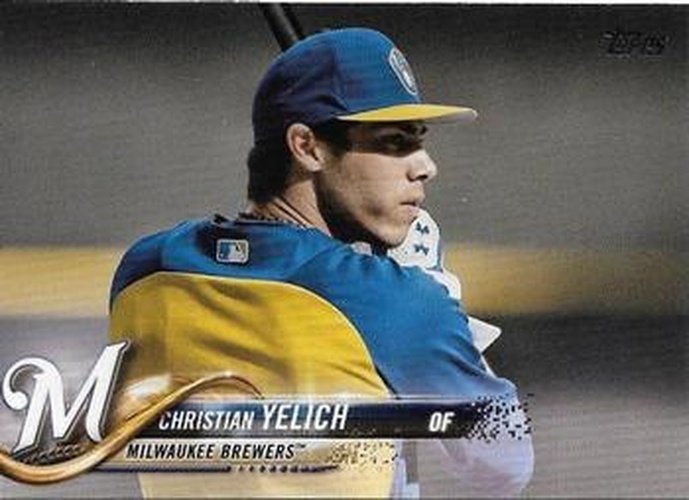 #US248b Christian Yelich - Milwaukee Brewers - 2018 Topps Update Baseball