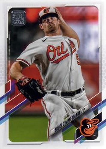 #US24 Bruce Zimmermann - Baltimore Orioles - 2021 Topps Update Baseball