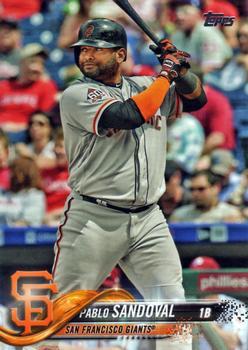 #US24 Pablo Sandoval - San Francisco Giants - 2018 Topps Update Baseball