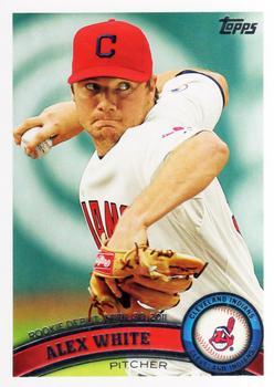 #US264 Alex White - Cleveland Indians - 2011 Topps Update Baseball