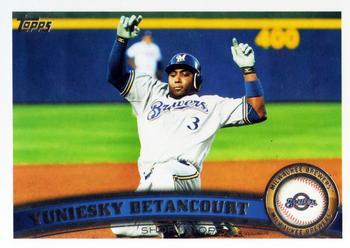 #US276 Yuniesky Betancourt - Milwaukee Brewers - 2011 Topps Update Baseball
