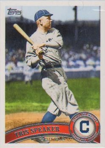 #US278b Tris Speaker - Cleveland Indians - 2011 Topps Update Baseball